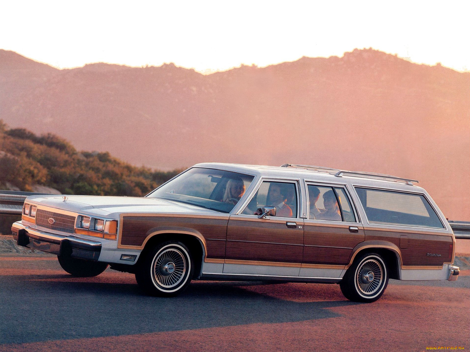 ford, ltd, country, squire, station, wagon, 